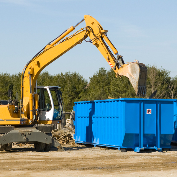 what happens if the residential dumpster is damaged or stolen during rental in Peru IA